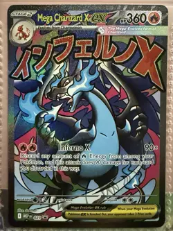 Pokemon Mega Charizard X EX Me: Mega Evolution Promo 023 Holo 360 HP Card - Image 2