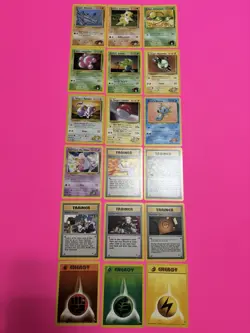 Lot Of 18 Pokemon Gym Heroes Cards, NM-MP, No Doubles, Vintage 2000 Wizards - Image 1
