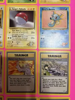 Lot Of 18 Pokemon Gym Heroes Cards, NM-MP, No Doubles, Vintage 2000 Wizards - Image 5