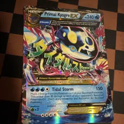 Pokemon Primal Kyogre EX Full Art Ultra Rare Holo Card XY Primal Clash 55/160 - Image 1