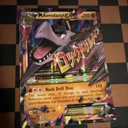 Pokemon Aerodactyl EX Holo Promo XY97 Card 170 HP Basic English TCG - Image 1