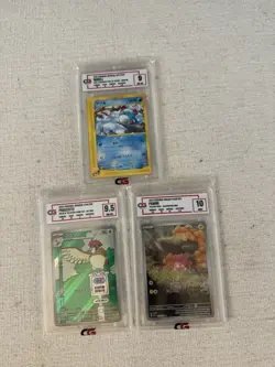 Lot Of 3 Graded Slabs Pokemon Cards - Image 1