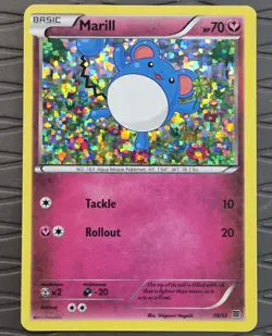 Marill 10/12 McDonald's 2015 Promo Holofoil Pokemon Card - Image 1