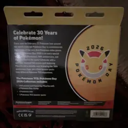 Pokemon TCG 30th Anniversary 2026 Day Box Pikachu Promo Card & Booster Packs - Image 2