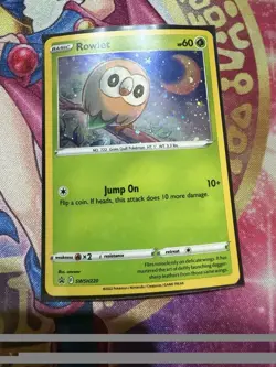 Rowlet (Cosmos Holo) Promo SWSH220 Pokemon Card LP - Image 1