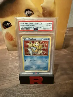 2016 Pokemon Black Star Promo Magikarp Holo Card XY143 PSA 8 Shiny - Image 1