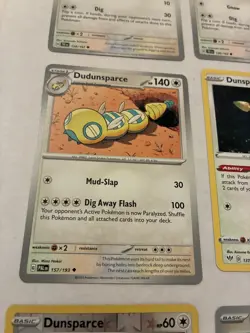 Lot Of 9 Dunsparce and Dudunsparce Pokemon Cards - Image 2