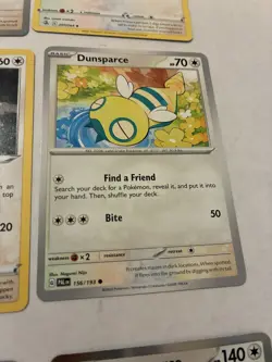 Lot Of 9 Dunsparce and Dudunsparce Pokemon Cards - Image 5