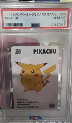 1998 KFC Pokemon Gem Mint Complete 7 Card Set PSA 10s - Image 4