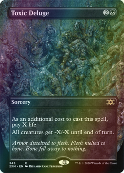 MTG Toxic Deluge Borderless Foil ** Double Masters ** English - Image 1