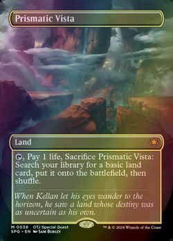 MTG Prismatic Vista Borderless Full Art Foil ** Special Guests ** English - Image 1