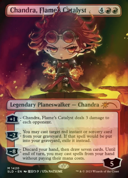 MTG Chandra, Flame's Catalyst Borderless Foil ** Secret Lair Drop ** English - Image 1