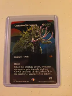 Craterhoof Behemoth (Borderless) [Tarkir Dragonstorm] NM MTG - Image 1