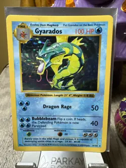 Pokemon Gyarados Shadowless Holo Rare Card 6/102 Base Set - Image 1