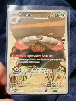 Pokemon TCG Sv10 Destined Rivals Crustle 186/182 Illustration Rare Holo Stage 1 - Image 1