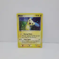 SWIRL HP Pokemon Ex Trainer Kit Minun 6/12 Holo Rare - Image 1