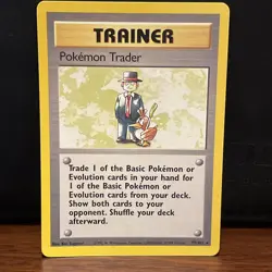 Pokemon Trader Base Set 77/102 Rare Vintage Pokemon TCG Card - Image 1