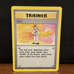 Lass 75/102 Base Set Rare Trainer Pokemon Card Vintage 1999 WOTC Unlimited - Image 1