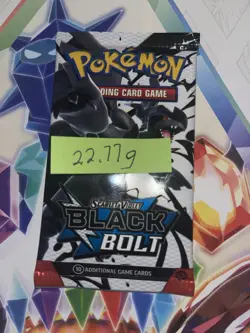 Heavy! 22.77g Pokemon TCG SV 10.5 Black Bolt Booster Pack Sealed! - Image 2