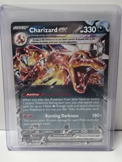 Charizard ex - Double Rare SV: Paldean Fates Holo 054/091 Pokemon Card NM - Image 1