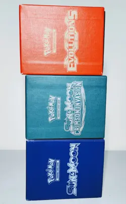 Pokemon TCG: XY, Crimson, Sun & Moon - Set of 3 Empty Elite Trainer Boxes (ETBs) - Image 4