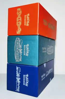 Pokemon TCG: XY, Crimson, Sun & Moon - Set of 3 Empty Elite Trainer Boxes (ETBs) - Image 5