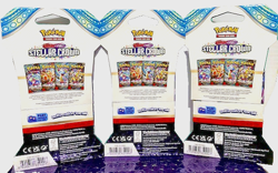 3x Pokemon TCG Stellar Crown Sv Sleeved Booster Packs - Image 2
