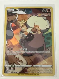 Rockruff TG07/TG30 Pokemon Silver Tempest Trainer Gallery Holo Card NM - Image 1