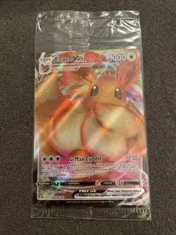 SEALED Eevee VMAX SWSH087 Black Star Promo Full Art Holo Pokemon TCG 2021 NM - Image 1
