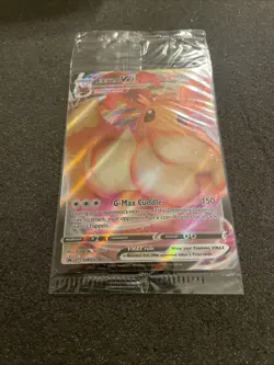SEALED Eevee VMAX SWSH087 Black Star Promo Full Art Holo Pokemon TCG 2021 NM - Image 2