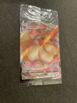 SEALED Eevee VMAX SWSH087 Black Star Promo Full Art Holo Pokemon TCG 2021 NM - Image 3