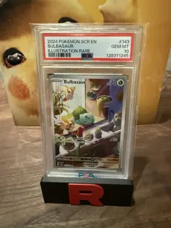 Pokemon TCG Stellar Crown Holo Bulbasaur IR 143/142 Sv07 PSA 10 Gem Mint - Image 1