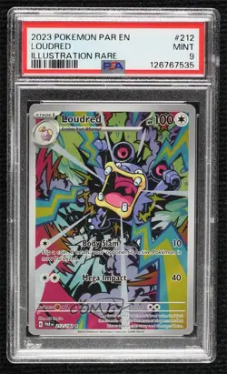 Loudred Illustration Rare Pokemon Scarlet & Violet Paradox Rift PAR PSA 9 MINT - Image 1