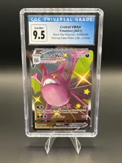Pokemon TCG Crobat VMAX Black Star Promo SWSH099 Holo CGC 9.5 Vmax 300 HP - Image 1
