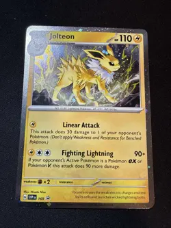 Pokemon Jolteon 169 Sv: Scarlet & Violet Promo Cosmos Holo Stage 1 HP110 - Image 1