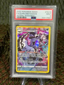 *PSA 9* GALARIAN OBSTAGOON ~ Pokemon TCG: ASTRAL RADIANCE - Image 1