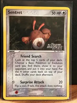 Pokemon TCG EX 2004 Team Rocket Returns Sentret 75/109 Non Holo LP - Image 1