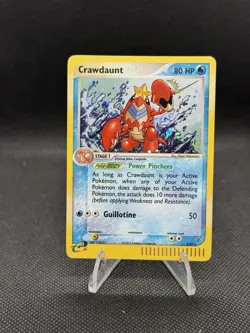 Pokemon - Crawdaunt - 3/97 - Holo Rare with Claw SWIRL - Dragon (e-Series) - NM - Image 1