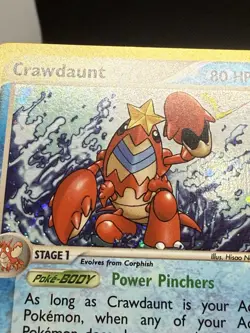 Pokemon - Crawdaunt - 3/97 - Holo Rare with Claw SWIRL - Dragon (e-Series) - NM - Image 2