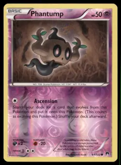 Pokemon TCG Phantump 64/122 Reverse Holo - Image 1