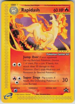 Pokemon TCG Rapidash [Pokemon Center NY] Promo WoTC Promo 51/53 - Image 1