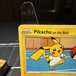 Pikachu On the Ball Pokemon Card, 001/005, Fustal Football Promo, Near Mint - Image 2