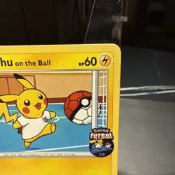 Pikachu On the Ball Pokemon Card, 001/005, Fustal Football Promo, Near Mint - Image 3