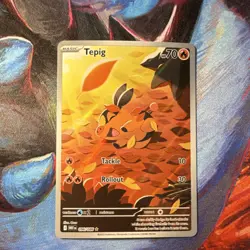 Pokemon Tepig 096/086 SV11W White Flare Illustration Rare Holo English TCG - Image 1