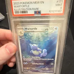 Pokemon Wartortle Illustration Rare Holo PSA 9 SV151 171/165 2023 - Image 1