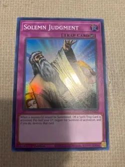 Yu-Gi-Oh! solemn judgement mint super rare 1st ed MAZE-EN063 - Image 1