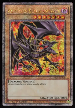 Red-Eyes Black Dragon (8th Art) QCR RA04-EN109 Yu-Gi-Oh - Image 1