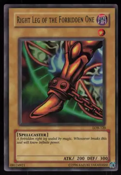 Right Leg of the Forbidden One LOB-120 Ultra Rare Yu-Gi-Oh - Image 1