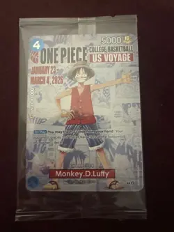Monkey.D.Luffy (055) (College Basketball US Voyage) P-055 One Piece Promotion... - Image 1