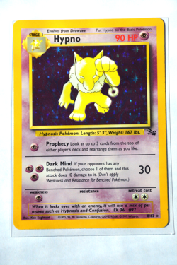 Pokemon TCG Hypno 8/62 Fossil Set Vintage Holo Rare Card Ungraded Near Mint NM - Image 1